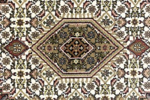 Cream Floral Tribal 6X8 Indo-Bidjar Oriental Rug