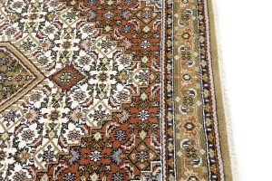 Cream Floral Tribal 6X8 Indo-Bidjar Oriental Rug