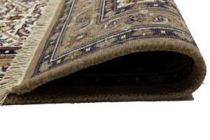 Cream Floral Tribal 4X6 Indo-Bidjar Oriental Rug