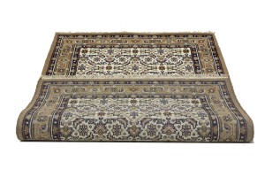 Cream Floral Tribal 4X6 Indo-Bidjar Oriental Rug
