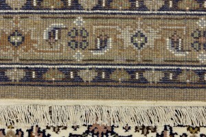 Cream Floral Tribal 4X6 Indo-Bidjar Oriental Rug