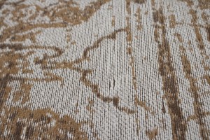 Amber Brown 4X6 Vintage Style Oriental Rug