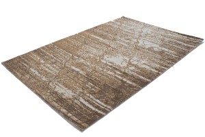 Amber Brown 4X6 Vintage Style Oriental Rug