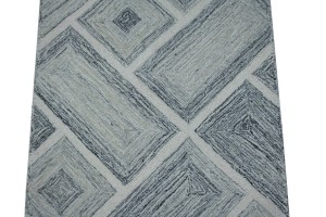 Multicolored Geometric 2X3 Hand-Tufted Modern Rug