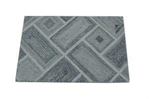 Multicolored Geometric 2X3 Hand-Tufted Modern Rug