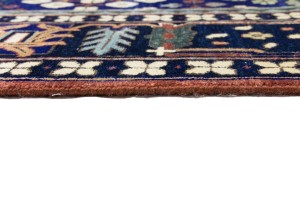 Rust & Navy Tribal 10X14 Indo-Joshaghan Oriental Rug