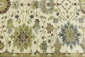 Cream Floral Osh Chobi 8X10 Peshawar Oriental Rug