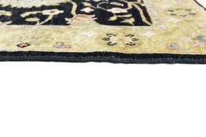 Black Floral Osh Chobi 3X5 Peshawar Oriental Rug
