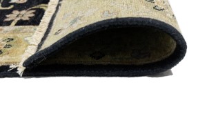 Black Floral Osh Chobi 3X5 Peshawar Oriental Rug