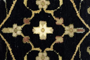 Black Floral Osh Chobi 3X5 Peshawar Oriental Rug