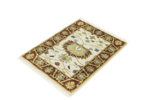 Cream Floral Osh Chobi 2X3 Peshawar Oriental Rug