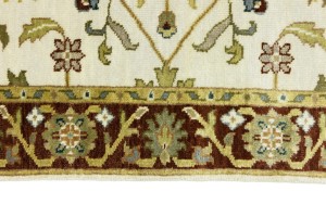 Cream Floral Osh Chobi 3X5 Peshawar Oriental Rug