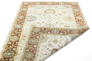Cream Floral Osh Chobi 5X8 Peshawar Oriental Rug
