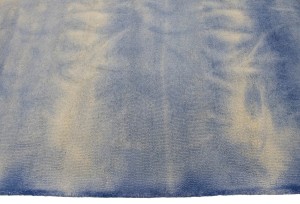 Blue Tie-Dye 5X8 Hand-Tufted Modern Rug