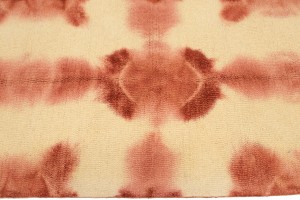 Rusty Red Cream Tie-Dye 5X8 Hand-Tufted Modern Rug