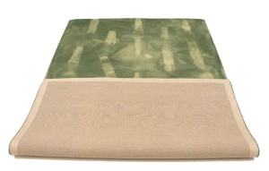 Hunter Green Tie-Dye 5X8 Hand-Tufted Modern Rug