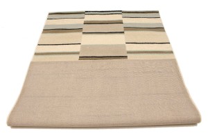 Multicolored Stripes 5X8 Hand-Tufted Modern Rug