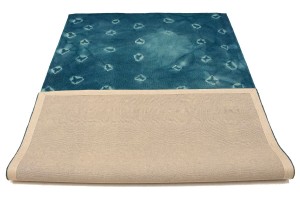 Blue Tie-Dye 5X8 Hand-Tufted Modern Rug