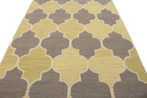 Multicolored Trellis 5X8 Hand-Tufted Modern Rug