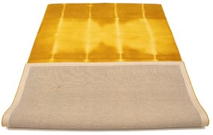 Golden Yellow Tie-Dye 5X8 Hand-Tufted Modern Rug