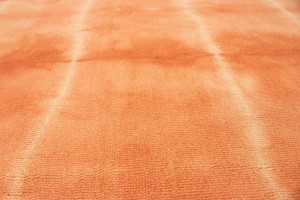 Coral Red Tie-Dye 5X8 Hand-Tufted Modern Rug