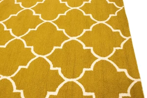 Gold Trellis 5X8 Hand-Tufted Modern Rug