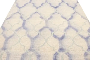 Cream Trellis 5X8 Hand-Tufted Modern Rug