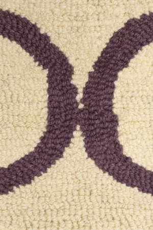 Cream Trellis 5X8 Hand-Tufted Modern Rug