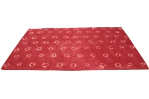 Fuchsia Tie-Dye 5X8 Hand-Tufted Modern Rug