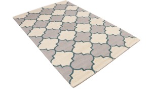 Multicolored Trellis 5X8 Hand-Tufted Modern Rug