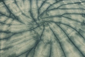Hunter Green Tie-Dye 5X8 Hand-Tufted Modern Rug