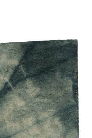 Hunter Green Tie-Dye 5X8 Hand-Tufted Modern Rug