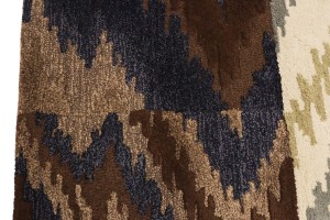 Multicolored Abstract 5X8 Hand-Tufted Modern Rug