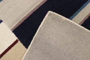 Multicolored Stripes 5X8 Hand-Tufted Modern Rug