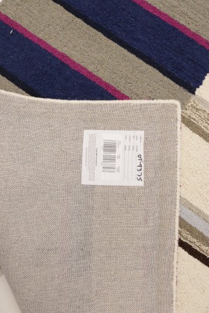 Multicolored Stripes 5X8 Hand-Tufted Modern Rug