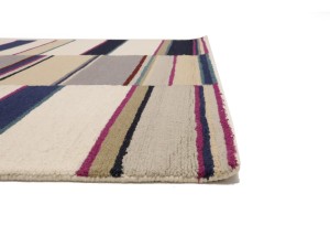 Multicolored Stripes 5X8 Hand-Tufted Modern Rug