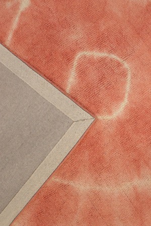 Coral Tie-Dye 5X8 Hand-Tufted Modern Rug