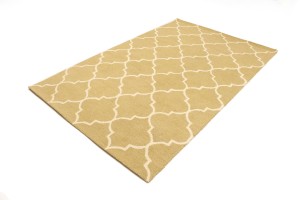 Beige Trellis 5X8 Hand-Tufted Modern Rug