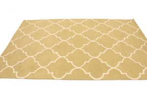 Beige Trellis 5X8 Hand-Tufted Modern Rug