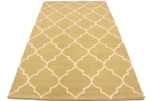 Beige Trellis 5X8 Hand-Tufted Modern Rug