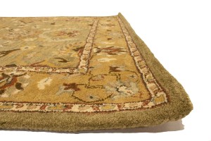 Khaki Floral 5X8 Hand-Tufted Modern Rug