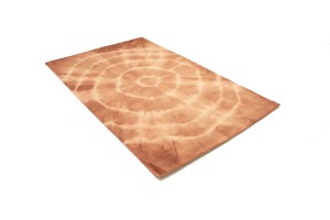 Rust Tie-Dye 5X8 Hand-Tufted Modern Rug