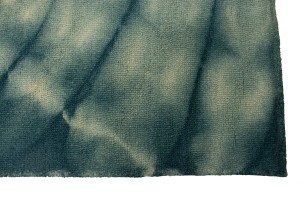 Dark Teal Tie-Dye 5X8 Hand-Tufted Modern Rug