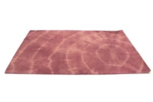 Deep Blush Tie-Dye 5X8 Hand-Tufted Modern Rug