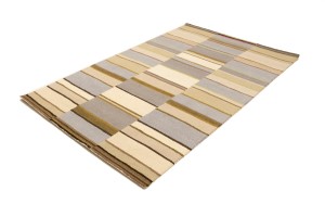 Multicolored Stripes 5X8 Hand-Tufted Modern Rug