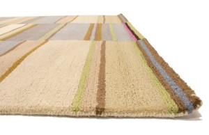 Multicolored Stripes 5X8 Hand-Tufted Modern Rug