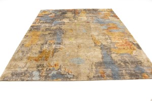 Multicolored Abstract 8X10 Modern Rug