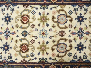 Cream Floral 2'6X23'4 Chobi Oriental Runner Rug