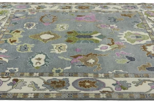 Floral Colorfast 8X10 Oushak Chobi Oriental Rug