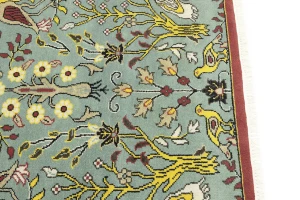 Blue-gray Pictorial Tribal 6X9 Chobi Oriental Rug